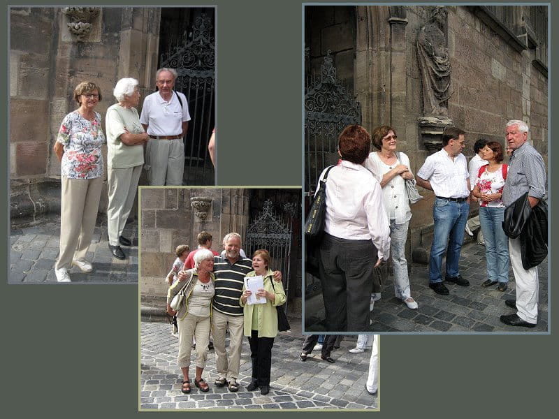 Die Besucher sammeln sich Die Besucher sammeln sich